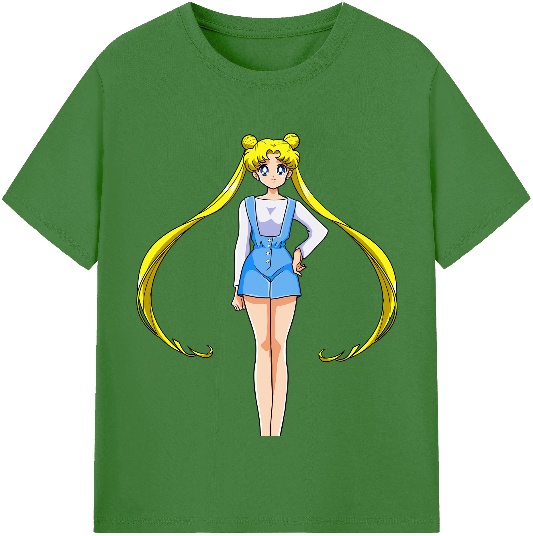 （画像用） 美少女戦士セーラームーン 愛野 美奈子 あいの みなこ Sailor Moon Aino Minako レディースカジュアルプリントTシャツ（綿100％）